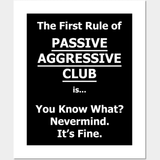 Passive Aggressive Club Posters and Art